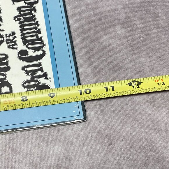 Boat Owners Are Born Commanders Parody Plaque By Frank A. Jones 1982 - Picture 6 of 7